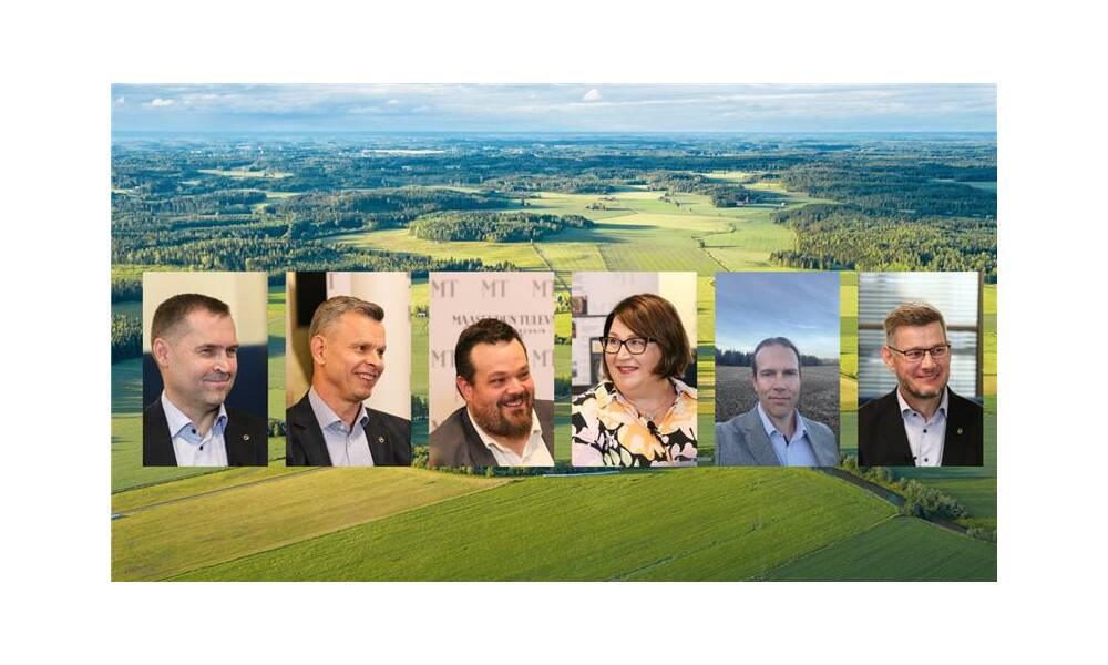 Vasemmalta Tero Hemmilä, Juha Junnila, Antti Kangas, Kati Partanen, Ilkka Pohjamo ja Eerikki Viljanen. 